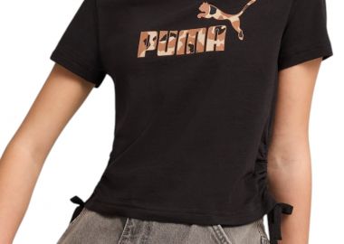 Μπλούζα Κοντομάνικη Puma Logo Infill Knott 685613-01 Κορίτσι - Puma - 