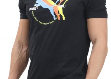 Μπλούζα Κοντομάνικη Puma Multiple Cat Logo Tee 684826-01 Ανδρικό - Puma - 