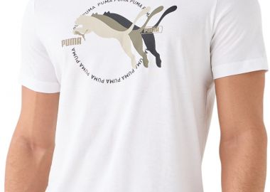 Μπλούζα Κοντομάνικη Puma Multiple Cat Logo Tee 684826-02 Ανδρικό - Puma - 