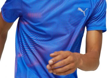 Μπλούζα Κοντομάνικη Puma Run Favorite AOP SS 524219-46 Ανδρικό - Puma - 