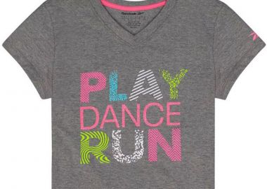 Μπλούζα Κοντομάνικη Reebok Play H4385RGI-MEDGREY Κορίτσι - Reebok - 