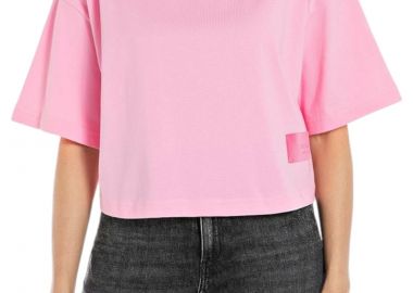 Μπλούζα Κοντομάνικη Replay Piece Dyed Heavy W3798M.000.23608P-367-CANDY PINK Γυναικείο - Replay - 