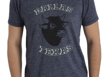 Μπλούζα Κοντομάνικη Retro Brand Dallas Texas RB124RTC-BLUEMELANGE Ανδρικό - Retro Brand - 