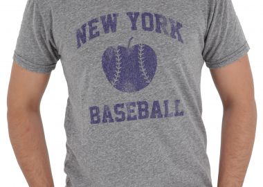 Μπλούζα Κοντομάνικη Retro Brand New York Baseball RB120RTCO7B-grey Ανδρικό - Retro Brand - 