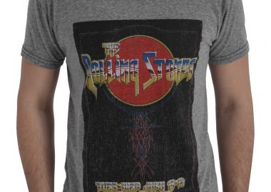 Μπλούζα Κοντομάνικη Retro Brand Rolling Stones RB120WGRS-grey Ανδρικό - Retro Brand - 