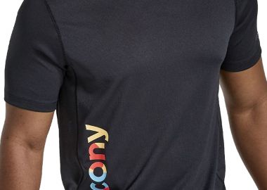 Μπλούζα Κοντομάνικη Saucony Stopwatch Graphic SAM800280-BKA2 Ανδρικό - Saucony - 