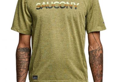 Μπλούζα Κοντομάνικη Saucony Stopwatch Graphic SAM800280-GDHA3 Ανδρικό - Saucony - 