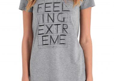 Μπλούζα Κοντομάνικη Sneak Aces Dimensions 4030-300-greymelange Γυναικείο - Sneak Aces - 