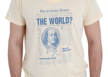 Μπλούζα Κοντομάνικη Sneak Aces Extreme News 4034-305-ECRU Ανδρικό - Sneak Aces - 