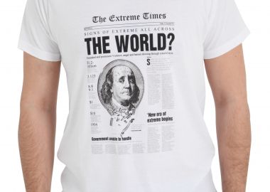 Μπλούζα Κοντομάνικη Sneak Aces Extreme News 4034-305-WHITE Ανδρικό - Sneak Aces - 