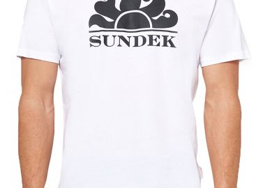 Μπλούζα Κοντομάνικη Sundek Logo M021TEJ7800-WHITE Ανδρικό - Sundek - 