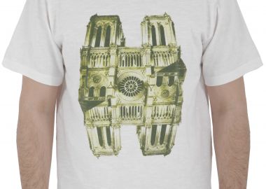 Μπλούζα Κοντομάνικη Tee Library Notre Dame De Paris MAES-0037-OFFWHITE Ανδρικό - Tee Library - 