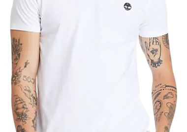 Μπλούζα Κοντομάνικη Timberland Dunstan River Jersey V-Neck Slim TB0A2BPT1001-100 Ανδρικό - Timberland - 