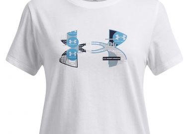 Μπλούζα Κοντομάνικη Under Armour Big Logo Fill 1389769-100 Κορίτσι - Under Armour - 