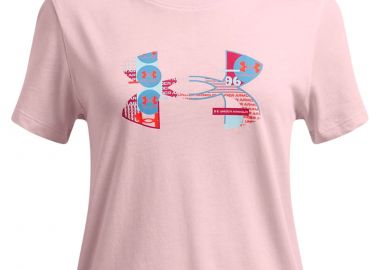 Μπλούζα Κοντομάνικη Under Armour Big Logo Fill 1389769-647 Κορίτσι - Under Armour - 