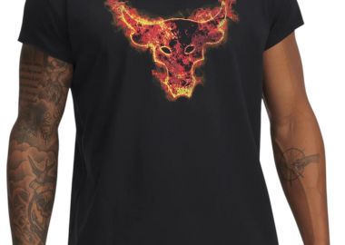 Μπλούζα Κοντομάνικη Under Armour Project Rock Cap Sleeve 1389940-001 Ανδρικό - Under Armour - 