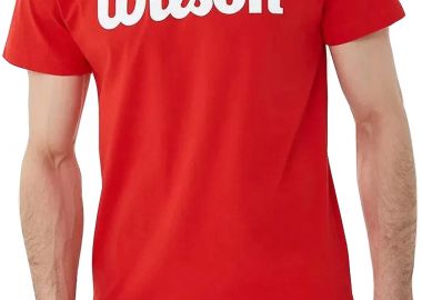 Μπλούζα Κοντομάνικη Wilson Script Cotton WRA747808-00 Ανδρικό - Wilson - 