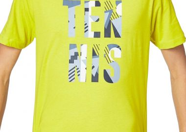 Μπλούζα Κοντομάνικη Wilson Stacked Tennis Tech Sulphu WRA804803-00 Ανδρικό - Wilson - 