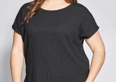 Μπλούζα κοντομάνικη ζέρσεϊ γκοφρέ -  - 