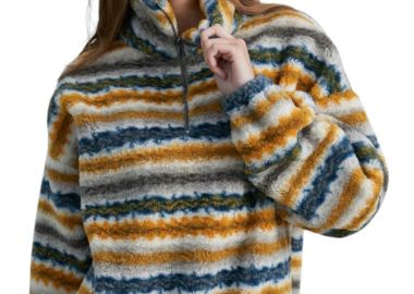 Μπλούζα Μακρυμάνικη 24 Colours Ριγέ Fleece 50805a-BEIGE Γυναικείο - 24 Colours - 