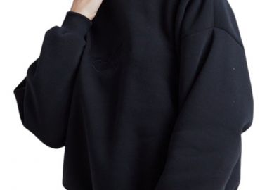 Μπλούζα Μακρυμάνικη 24 Colours With Embroidery 50799b-BLACK Γυναικείο - 24 Colours - 