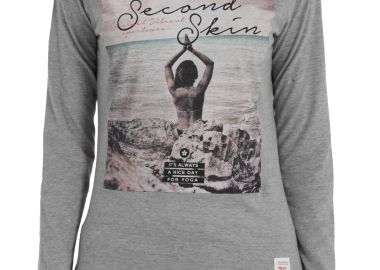 Μπλούζα Μακρυμάνικη 2nd Skin It's Always A Nice Day SSL354-7216-ECR MEL Γυναικείο - 2nd Skin - 