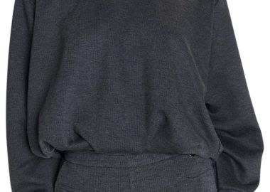 Μπλούζα Μακρυμάνικη Ale Φούτερ Μονόχρωμη 8921538-GREY Γυναικείο - Ale - 