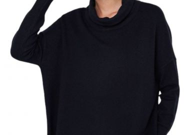 Μπλούζα Μακρυμάνικη Ale Πλεκτή Oversized 8P19386E-BLACK Γυναικείο - Ale - 