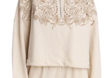 Μπλούζα Μακρυμάνικη Attrattivo Με Κεντητές Λεπτομέρειες 9920404-BEIGE Γυναικείο - Attrattivo - 