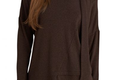 Μπλούζα Μακρυμάνικη Attrattivo Με Loose Λαιμό 9922258-CHESTNUT Γυναικείο - Attrattivo - 