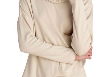 Μπλούζα Μακρυμάνικη Attrattivo Με Loose Λαιμό 9922258-VANILLA Γυναικείο - Attrattivo - 