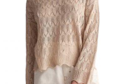 Μπλούζα Μακρυμάνικη Attrattivo Πλεκτή 9P20752-NATURAL Γυναικείο - Attrattivo - 