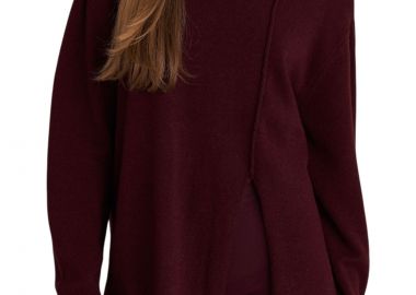 Μπλούζα Μακρυμάνικη Attrattivo Πλεκτή Με Σκίσιμο 9P22954-OXBLOOD Γυναικείο - Attrattivo - 