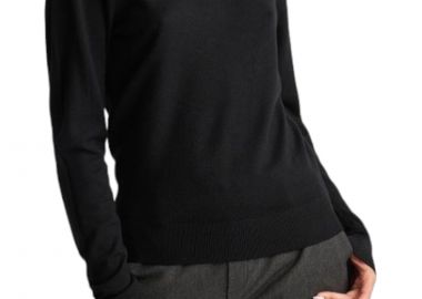 Μπλούζα Μακρυμάνικη Attrattivo Στρογγυλή Λαιμόκοψη 9P20352D-BLACK Γυναικείο - Attrattivo - 