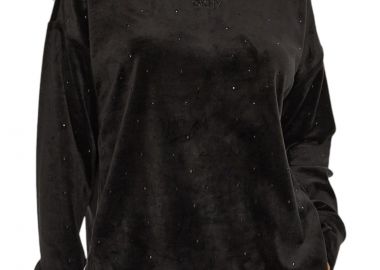 Μπλούζα Μακρυμάνικη DKNY Velour Με Στρας DP4T1061-BBL Γυναικείο - DKNY - 