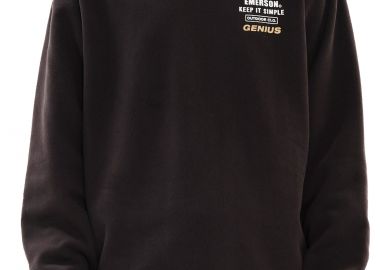 Μπλούζα Μακρυμάνικη Emerson Men's Neckline Sweat 222.EM20.19-OFF-BLACK Ανδρικό - Emerson - 