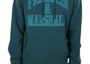 Μπλούζα Μακρυμάνικη Franklin & Marshall Με Κουκούλα JM5220.000.2004P01-102-BOTTLE GREEN Ανδρικό - Franklin & Marshall - 