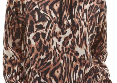Μπλούζα Μακρυμάνικη Freddy Animal Print Hoodie F3WMCS1C-ANI52 Γυναικείο - Freddy - 