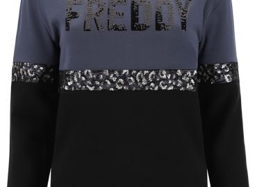 Μπλούζα Μακρυμάνικη Freddy Two-Tone With Sequins F0WCLS4-G17N Γυναικείο - Freddy - 