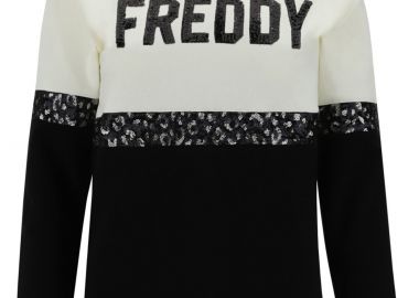 Μπλούζα Μακρυμάνικη Freddy Two-Tone With Sequins F0WCLS4-W72N Γυναικείο - Freddy - 