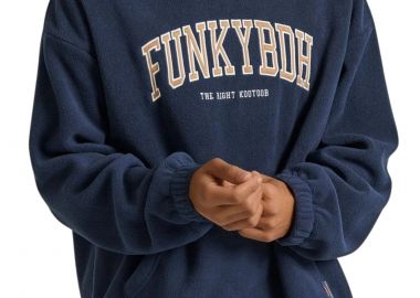 Μπλούζα Μακρυμάνικη Funky Buddha Ανδρικό Φούτερ Με Κουκούλα FBM010-057-06-NAVY Ανδρικό - Funky Buddha - 