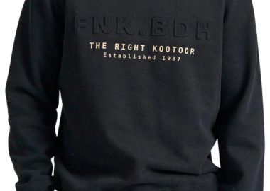 Μπλούζα Μακρυμάνικη Funky Buddha Embossed Τύπωμα Στο Στήθος FBM010-017-06-BLACK Ανδρικό - Funky Buddha - 