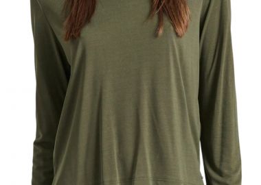 Μπλούζα Μακρυμάνικη Funky Buddha Γυναικεία Μπλούζα Μακρύ Μανίκι FBL010-108-07-KHAKI Γυναικείο - Funky Buddha - 