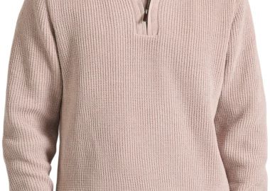 Μπλούζα Μακρυμάνικη Funky Buddha Half Zip Πλεκτή FBM010-052-09-ASH Ανδρικό - Funky Buddha - 