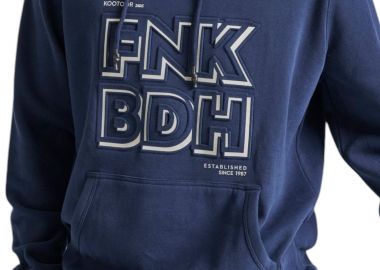 Μπλούζα Μακρυμάνικη Funky Buddha Hoodie With Embossed Print On Chest FBM010-018-06-NAVY Ανδρικό - Funky Buddha - 