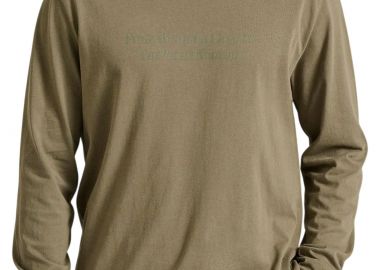 Μπλούζα Μακρυμάνικη Funky Buddha Με Branded Τύπωμα FBM010-007-07-CEMENT Ανδρικό - Funky Buddha - 