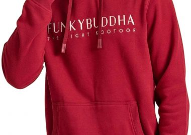 Μπλούζα Μακρυμάνικη Funky Buddha Με Κέντημα Στο Στήθος FBM010-006-06-CRANBERRY Ανδρικό - Funky Buddha - 