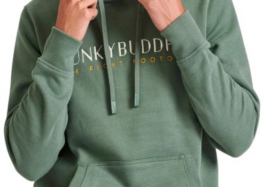 Μπλούζα Μακρυμάνικη Funky Buddha Με Κέντημα Στο Στήθος FBM010-006-06-DK GREEN Ανδρικό - Funky Buddha - 