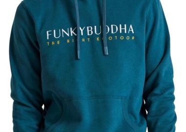 Μπλούζα Μακρυμάνικη Funky Buddha Με Κέντημα Στο Στήθος FBM010-006-06-TEAL Ανδρικό - Funky Buddha - 