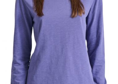 Μπλούζα Μακρυμάνικη Funky Buddha Με Στρογγυλή Λαιμόκοψη FBL010-100-07-IMPERIAL PURPLE Γυναικείο - Funky Buddha - 